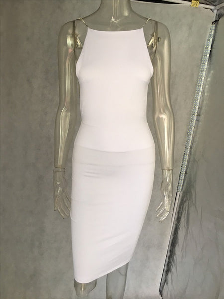 2017 Deep V-Neck White/Black Ladies Sexy Party Dress By Dantello