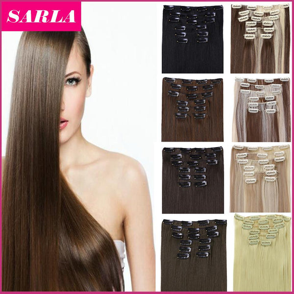 21 Colors 150g 22" 7pcs Clip In Hair Extensions