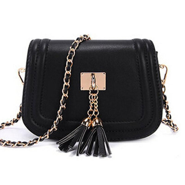 Mini Tassel Leather Chain Bag - Rushy