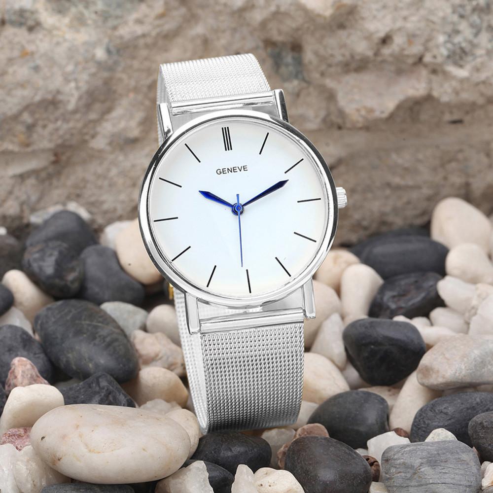 2017 New Famous Brand Silver Casual Geneva Quartz Watch
