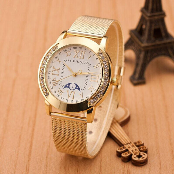 2017 New Famous Brand Silver Casual Geneva Quartz Watch
