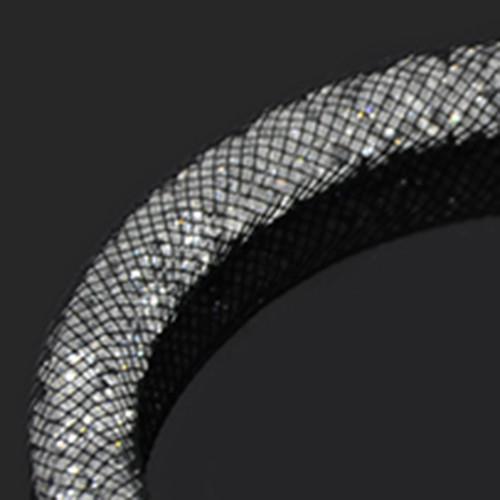 fashion 3 tube braided bracelet with magnetic crystal ball women bracelet