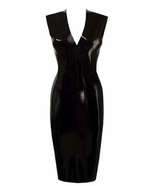 Kim Kardashain Sexy Pu Leather Dress
