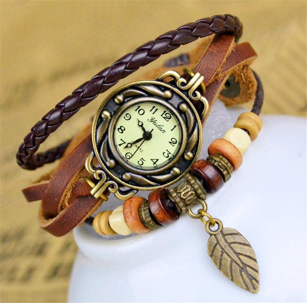 New Hot Selling Women Leather Bracelet Watch