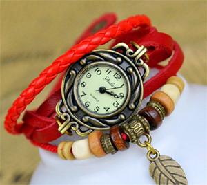 New Hot Selling Women Leather Bracelet Watch
