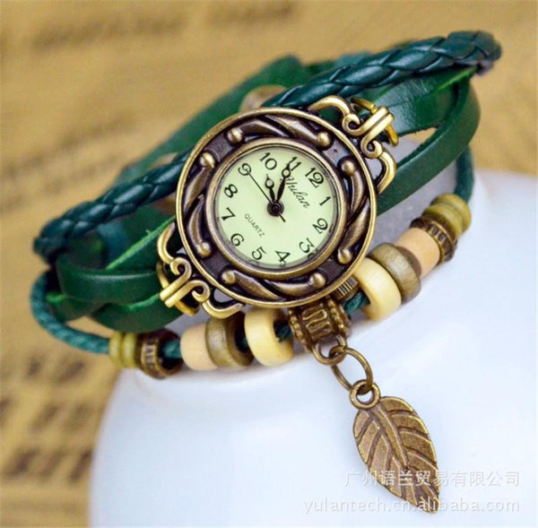 New Hot Selling Women Leather Bracelet Watch
