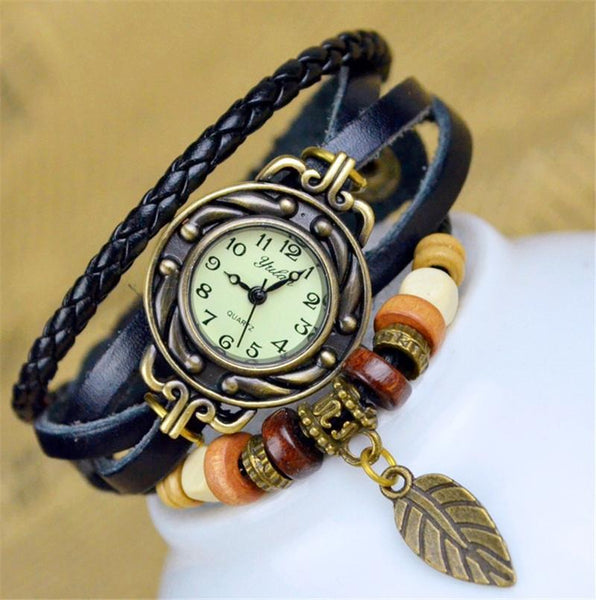 New Hot Selling Women Leather Bracelet Watch - Rushy