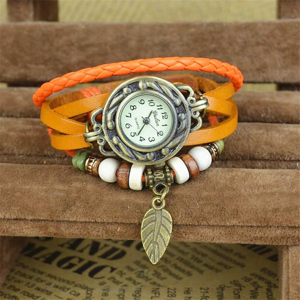 New Hot Selling Women Leather Bracelet Watch - Rushy