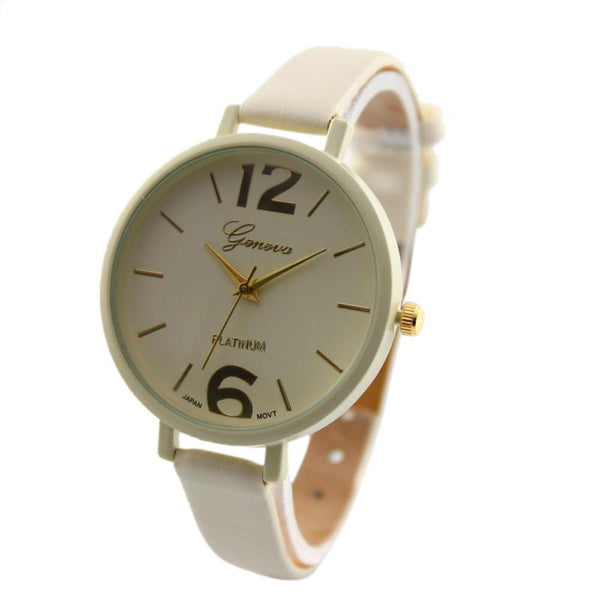 2017 Casual Geneva Leather Women Watch