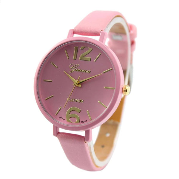 2017 Casual Geneva Leather Women Watch