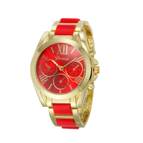 2017 Geneva Quartz Analog - Relogio Feminino 10 Color