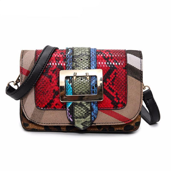 2017 Retro Panelled Messenger Bag