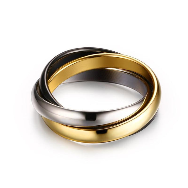 Classic 3 Rounds Ring Sets For Women