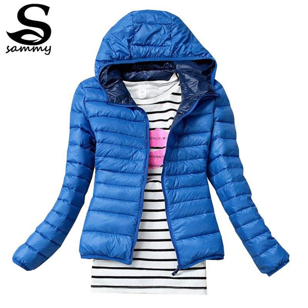 2017 Slim Hooded Cotton Coat By HYDIBER