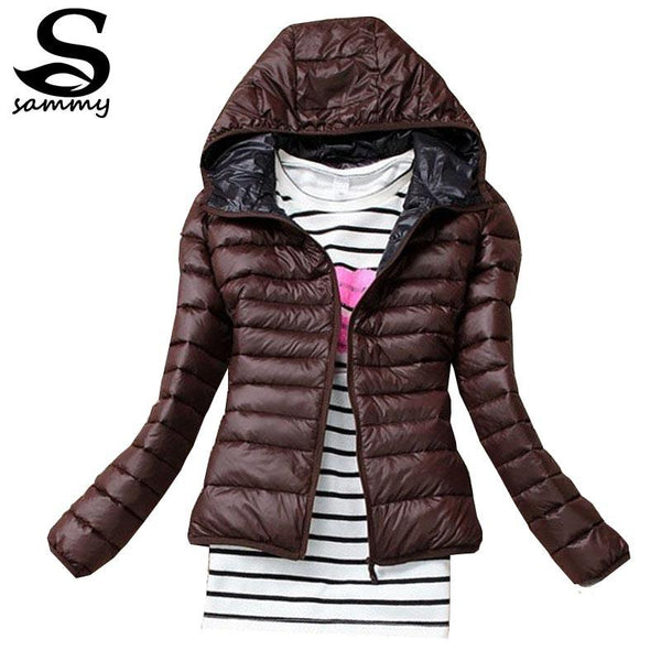 2017 Slim Hooded Cotton Coat By HYDIBER