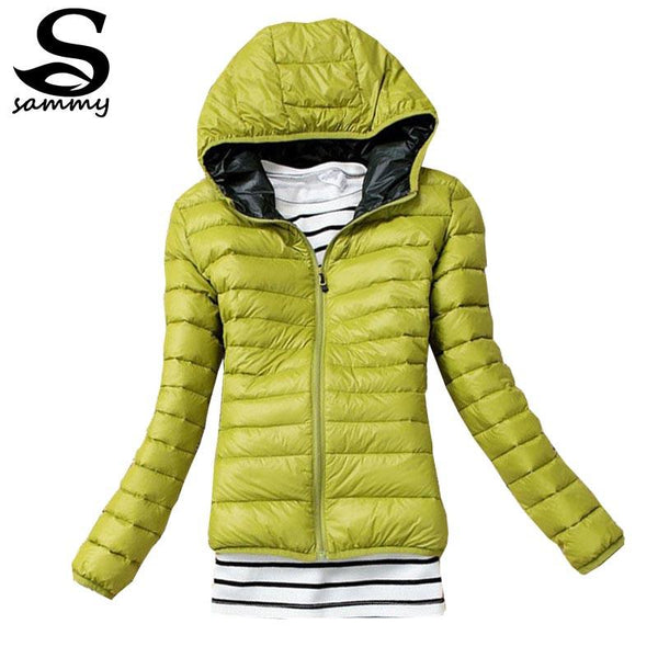 2017 Slim Hooded Cotton Coat By HYDIBER