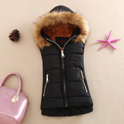 Autumn And Winter 2017 Cotton Vest With A Hood