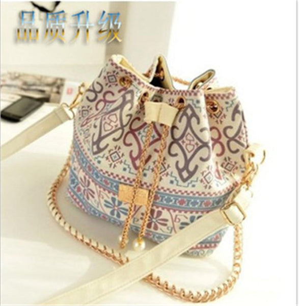 Bohemia Canvas Lady Bucket Bag