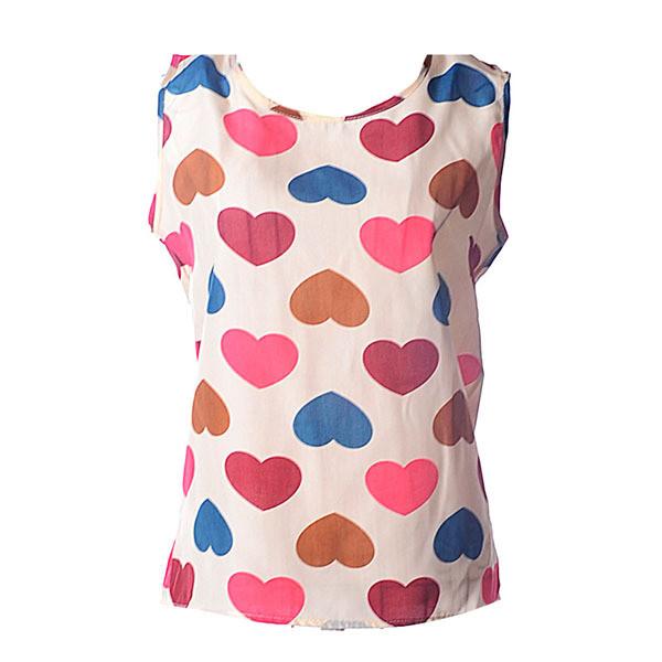 Colors Casual Women All-match Chiffon Vest Tank Tops Blouse