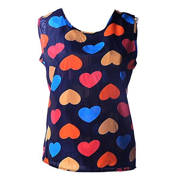 Colors Casual Women All-match Chiffon Vest Tank Tops Blouse