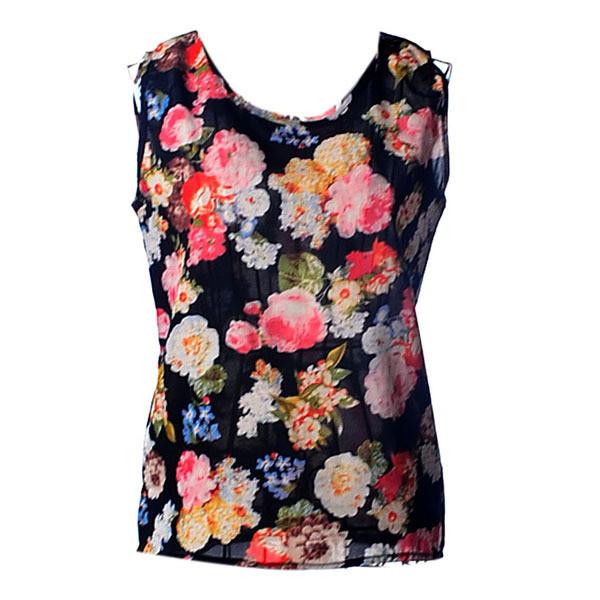 Colors Casual Women All-match Chiffon Vest Tank Tops Blouse