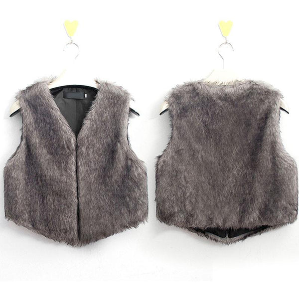 Winter Women Faux Fur Vest