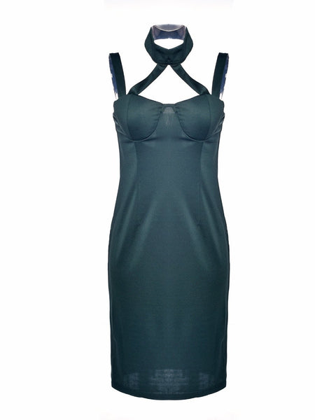 Choker Neck Halter Sun Dress