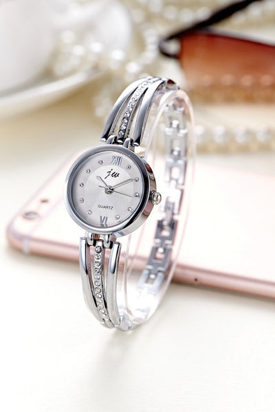 New Rhinestone Watch - Stainless Steel Bracelet