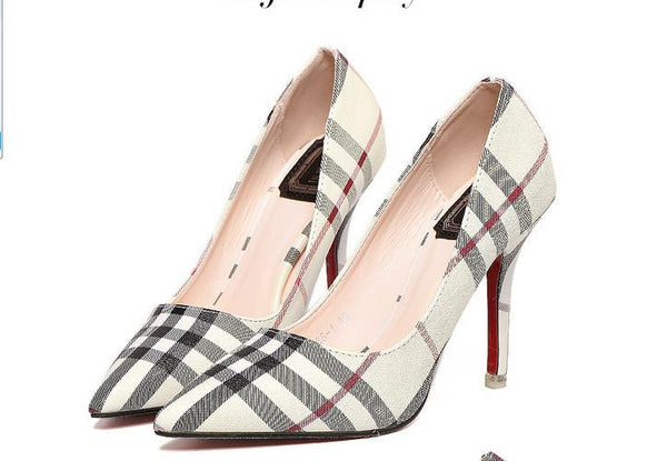 2017 High-Heels - Plaid Best Seller