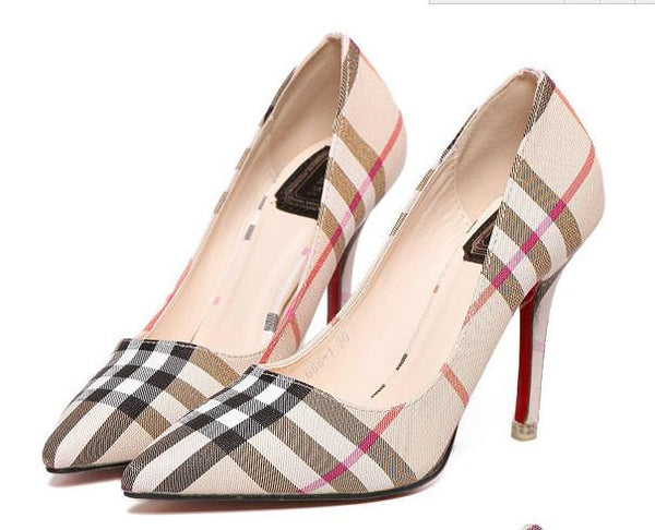2017 High-Heels - Plaid Best Seller