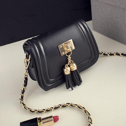 Mini Tassel Leather Chain Bag - Rushy