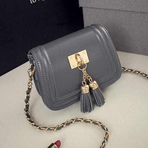 Mini Tassel Leather Chain Bag - Rushy
