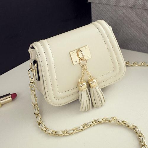 Mini Tassel Leather Chain Bag - Rushy