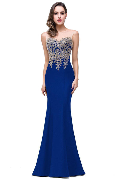 Soiree Sexy Backless Red Mermaid Dress