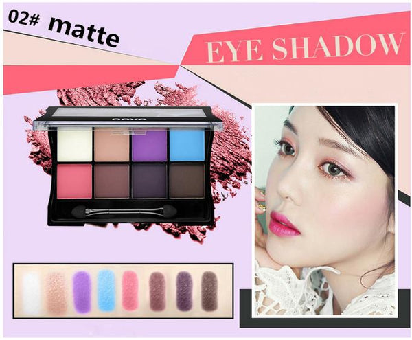 Brand Makeup Naked BASICS 8 Color Glitter Matte Eyeshadow