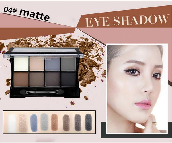 Brand Makeup Naked BASICS 8 Color Glitter Matte Eyeshadow