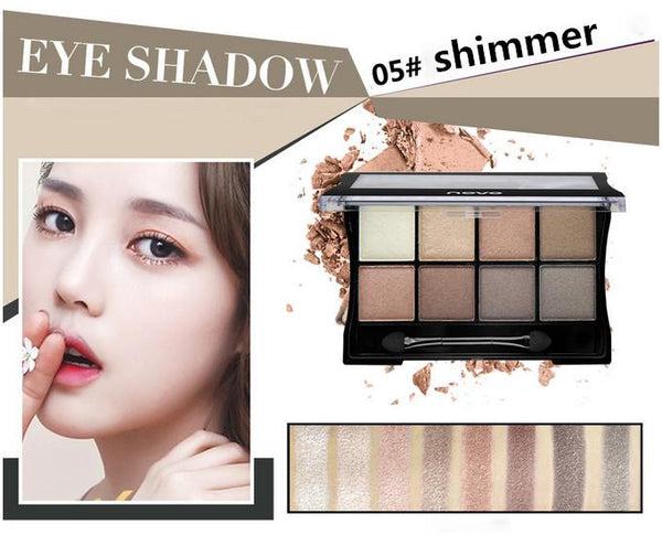 Brand Makeup Naked BASICS 8 Color Glitter Matte Eyeshadow