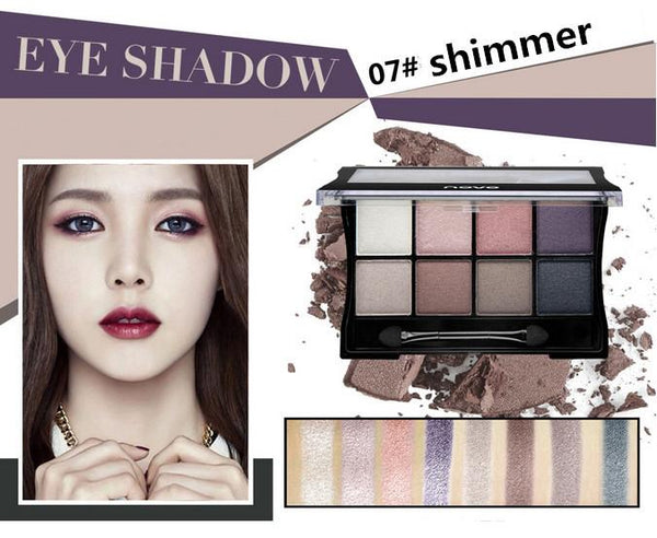 Brand Makeup Naked BASICS 8 Color Glitter Matte Eyeshadow