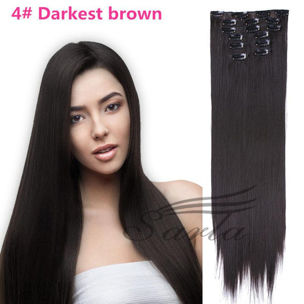 21 Colors 150g 22" 7pcs Clip In Hair Extensions