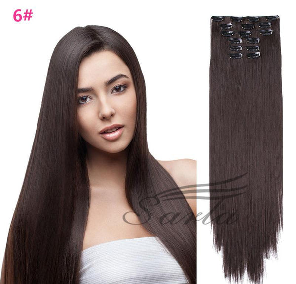 21 Colors 150g 22" 7pcs Clip In Hair Extensions