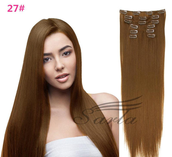 21 Colors 150g 22" 7pcs Clip In Hair Extensions