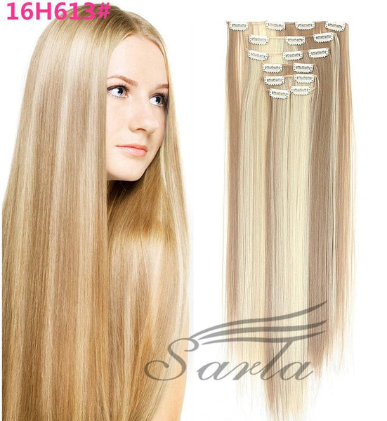 21 Colors 150g 22" 7pcs Clip In Hair Extensions