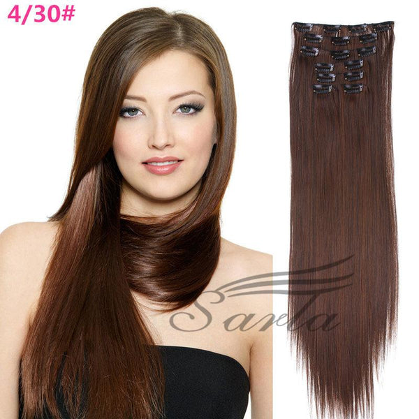 21 Colors 150g 22" 7pcs Clip In Hair Extensions
