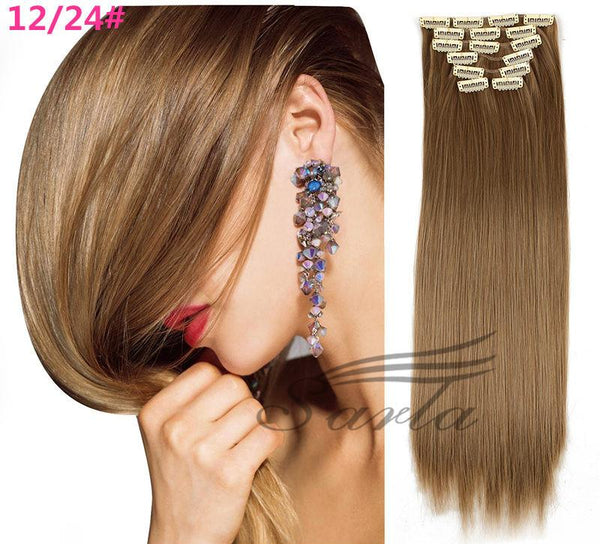 21 Colors 150g 22" 7pcs Clip In Hair Extensions