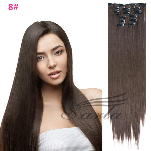 21 Colors 150g 22" 7pcs Clip In Hair Extensions