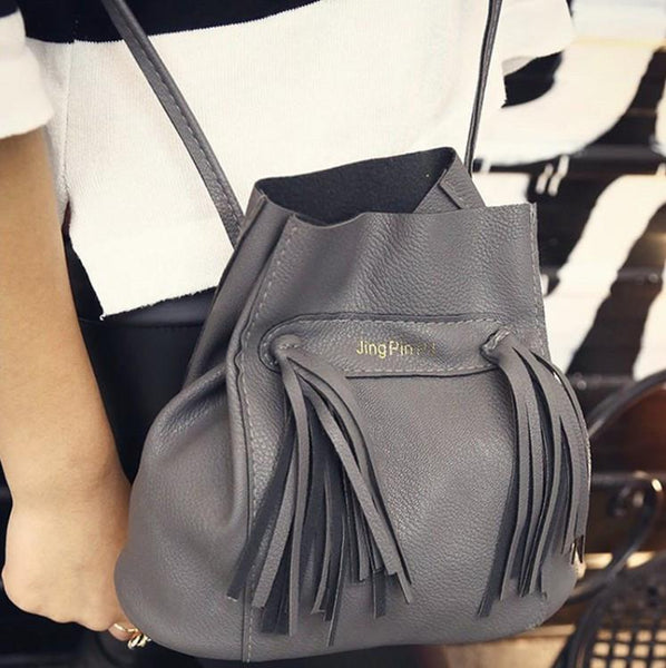 2016 New Ladies fringed bucket shoulder bag - Rushy