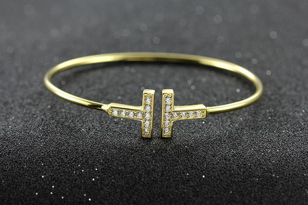 Trendy Rose Gold/Silver Lover Bracelet