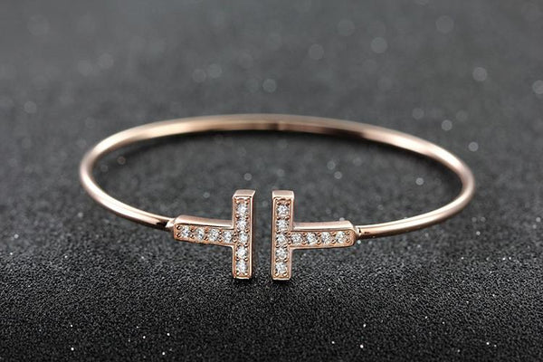 Trendy Rose Gold/Silver Lover Bracelet