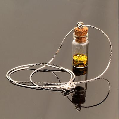 Cute Glass Wishing Bottle Pendant - Rushy
