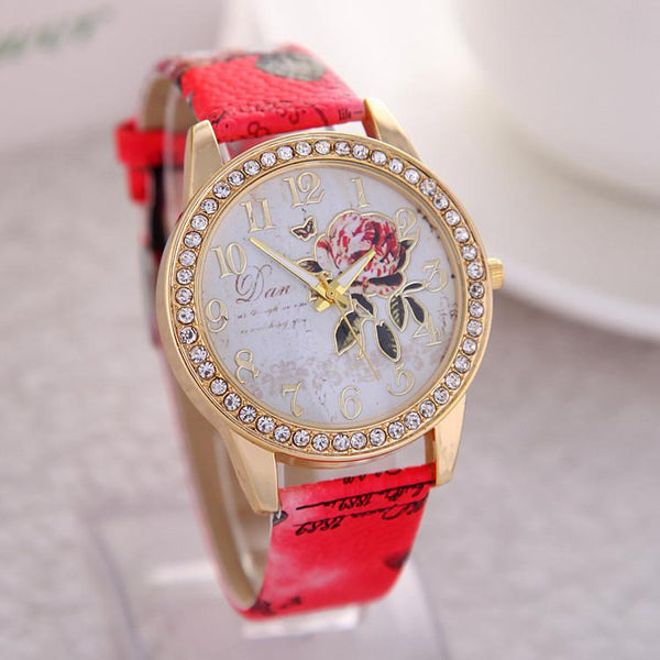 2016 Hot Sale Peony Pattern Watches - Rushy